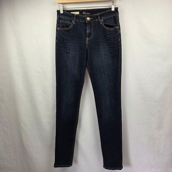 Kut From The Kloth Diana Kurvy Skinny Jeans Size 4 Dark Wash - Picture 1 of 13